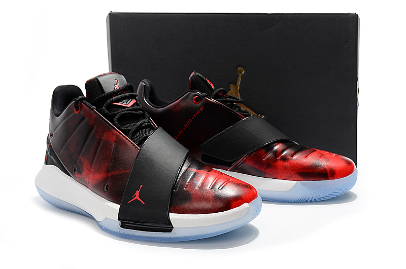 Men Jordan CP3 11 Black Hot Red Shoes